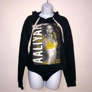 Aaliyah cropped hoodie